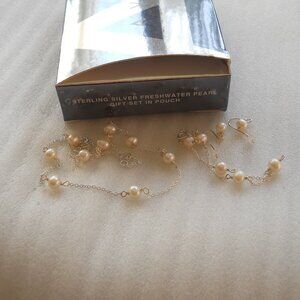 Avon - Sterling Silver Freshwater Pearl Gift Set in Pouch  430